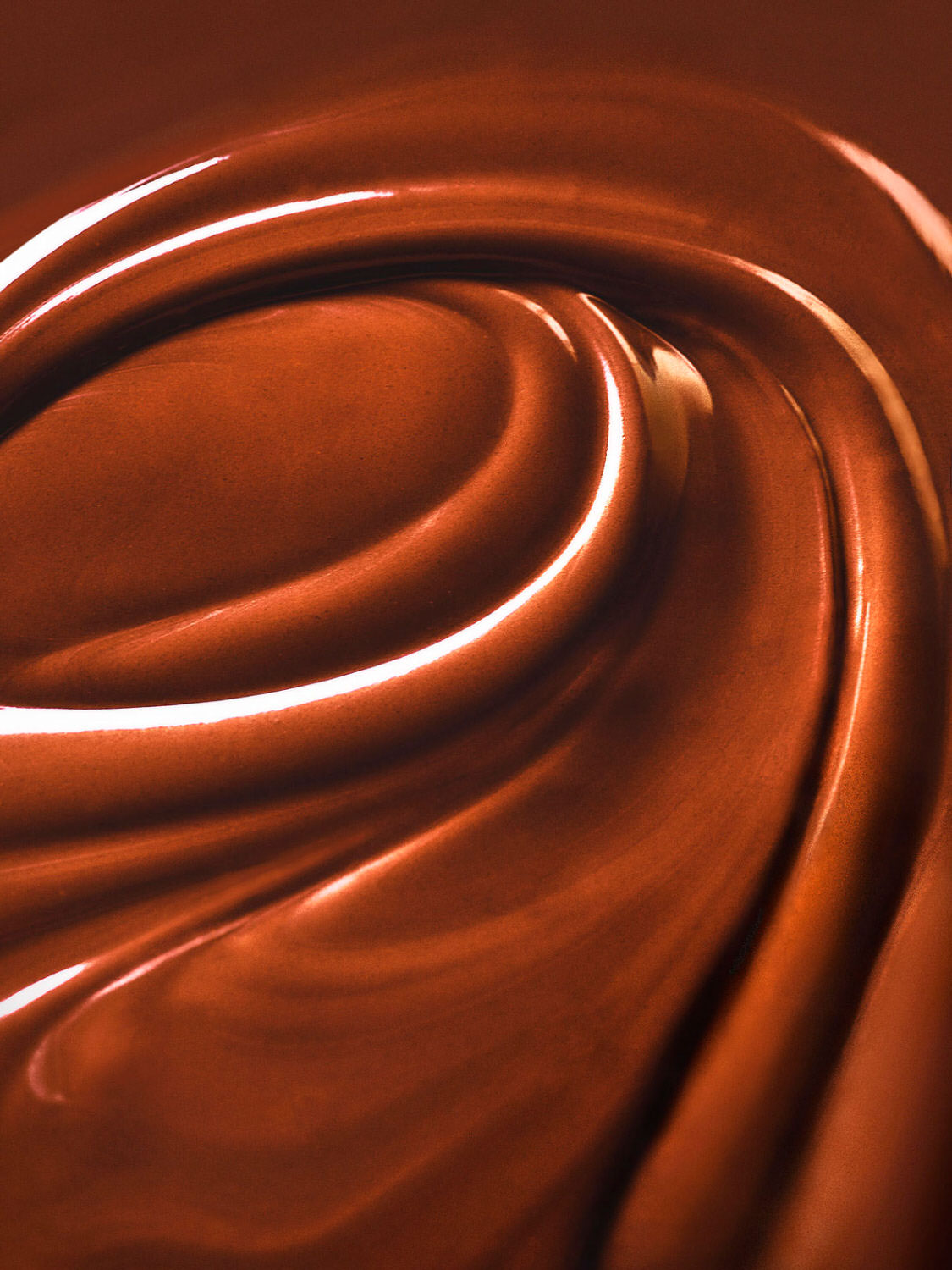 closeup of a Chocolate swirl 