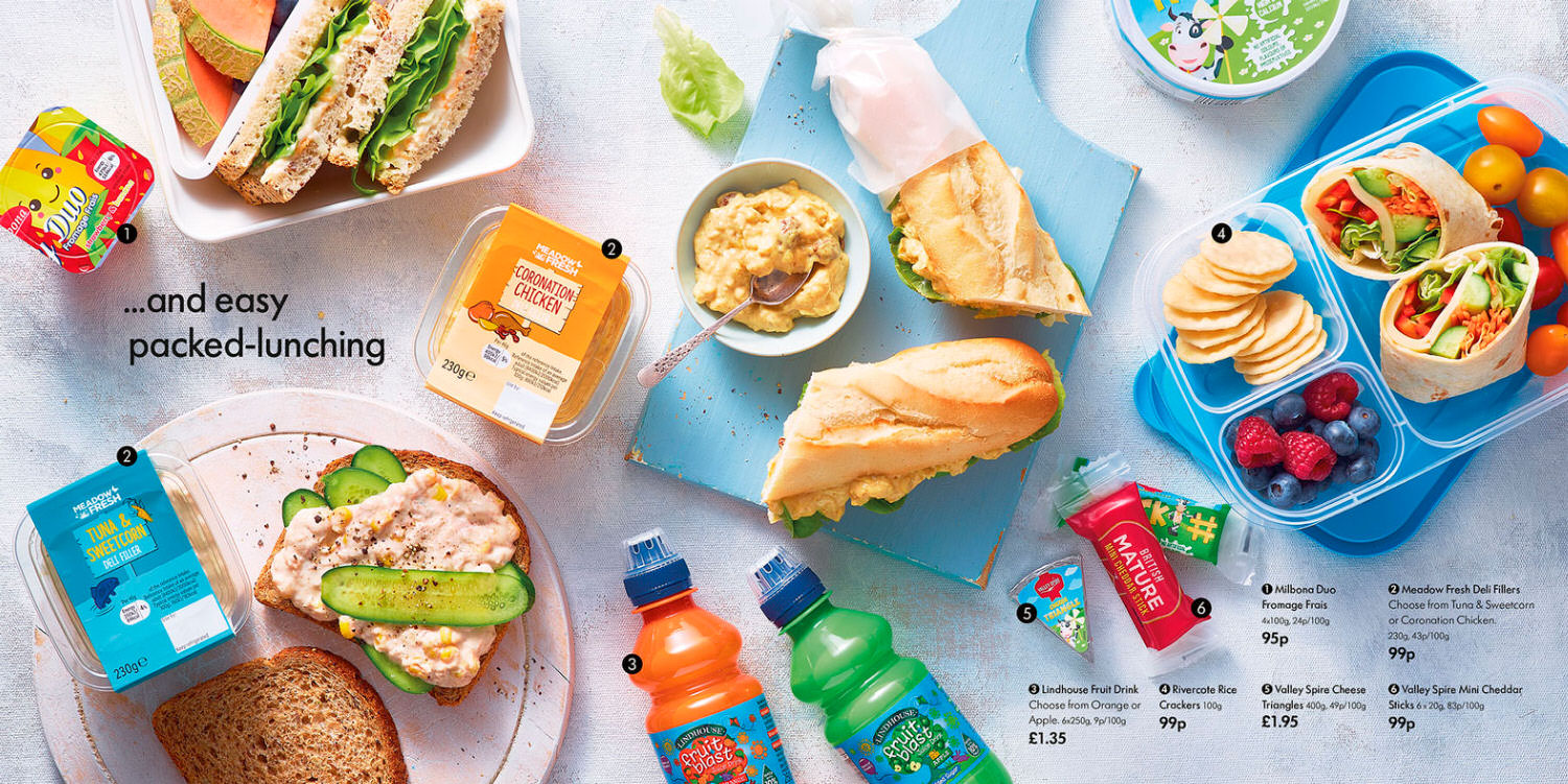 Lidl Sandwich spreads and lunchbox ideas for kids. 